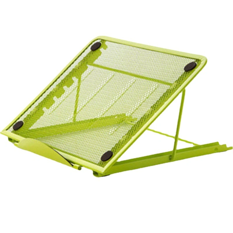 Portable Folded Metal Mesh Laptop Holder for Office Stationery